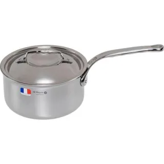 De Buyer Affinity Kasserolle Edelstahl mit Deckel 18 cm
