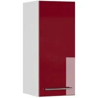 Vicco Hängeschrank Fame-Line, Bordeaux Hochglanz/Weiß, 30 cm (1-St)