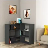 Decortie Bücherregal Molly, Modernes Eck-Mehrzweck Bücherregal, Nr.3, 157,5 x 30 x 89 cm
