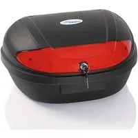 TRESKO Topcase XXL 48 Liter Motorradkoffer - Top case passend für 2 Helme, universal, für Roller, Motorrad, Mofa & Quad