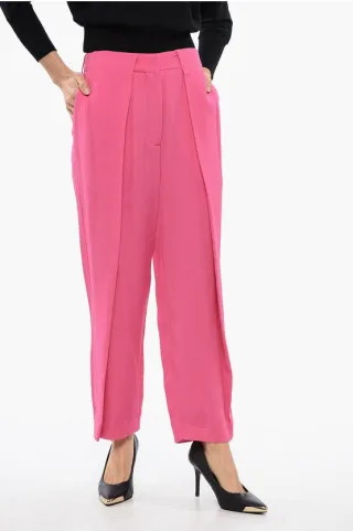 Tapered-Fit High-Waist-Hose in Pink