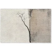 MuchoWow Fußmatte Wabi sabi - Pflanze - Beige, Rechteckig, innen Schmutzfangmatte, Tür, Schmutzfänger Flur, Teppich 60x40 cm