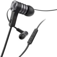 Hama Intense In-Ear Headset 3,5mm Klinke Ohrhörer Smartphone-Headset (Anruffunktion, Mikrofon, Wiedergabe-Steuerung, Lautstärkenreglung, 3,5mm, Alu Mikrofon Fernbedienung Silikon-Ohrpolster 3,5mm Klinken-Stecker)