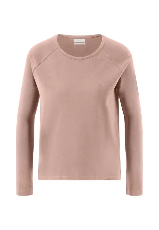 FYNCH-HATTON - LONGSLEEVE 1x1 RIB SOLID silky rose - Gr. - S