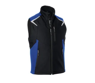 KÜBLER BODYFORCE Softshell Weste schwarz/kornblumenblau XXL - 7125 5375-9946-XXL