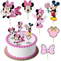 Festivalartikel Tortenstecker Mickey Minnie Mouse Topper Set 6 Stk Torten Deko Kuchen Junge