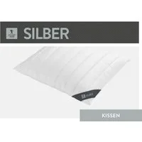 SPESSARTTRAUM Baumwollkissen Silber, hergestellt in Deutschland, allergikerfreundlich