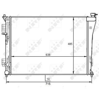 NRF Motork?hler gel?tet Hyundai I40 2,0