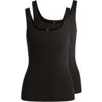 HUGO Tanktop TWIN VEST (Packung, 2er-Pack) mit vertikalem Logoprint