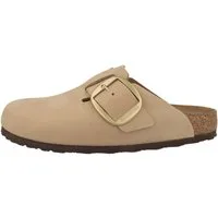 Birkenstock Boston Big Buckle Nubukleder schmal Damen Clog Sandalen, Hausschuhe, Pantoletten, Badeschuhe, Gartenschuhe