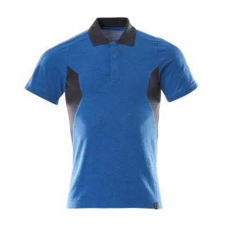 MASCOT Herren Polo-Shirt ACCELERATE Azurblau / Schwarzblau L - 18383-961-91010-L