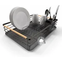 BigDean Trockenständer Abtropfgestell Geschirr aus Metall platzsparendes stilvoll & praktisch, Zubehör für Küche, Stilvoll, Praktisch, Platzsparendes Design, Für alle Arbeitsflächen