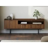 Beautysofa TV-Schrank Evron mit 2 Schubladen, Türen und offene Ablage (zwei moderne Farben zur Auswahl) Breite: 200 cm oder 150 cm