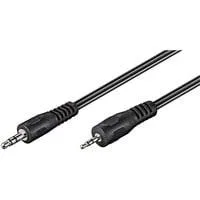Audiokabel 3,5mm > 2,5mm schwarz, 2 Meter