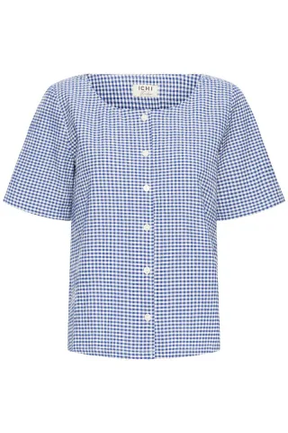 ICHI - Bluse - Ihjilma blau - Gr. - 34