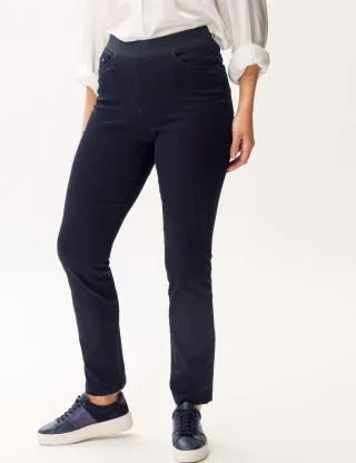 Raphaela by Brax Damen Schlupfhose Style PAMINA DARK BLUE, denim dunkelblau, Gr. 36