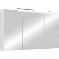 byLIVING Spiegelschrank Serie Spree, in vielen Breiten erhältlich Soft-Close, LED Beleuchtung mit Schalter- und Steckdosenbox
