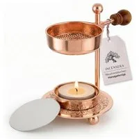 Incensera Räucherstövchen Räucherstövchen Weihrauchbrenner mit Sieb, Räuchergefäß Incense Burner, Sieb oder Schale, höhenverstellbare Modelle, Metall, standfest