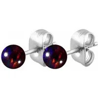 FILANGO Paar Ohrstecker Chirurgenstahl Ohrstecker SYNTHETISCHER OPAL (Ohrstecker, 1-tlg)