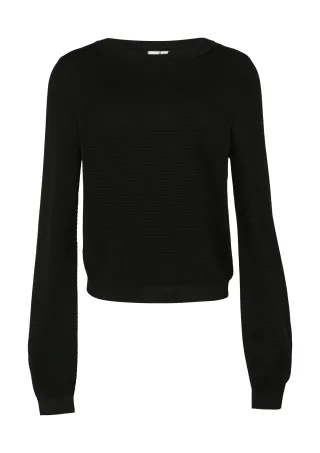 qs - Strickpullover schwarz - Gr. - XXL