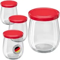 Wellgro Vorratsglas Einmachgläser mit Schraubdeckel 417ml - Deckel To 82, (25-tlg)