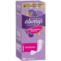 always Inkontinenz-Einlage Discreet Normal, 4, 28-St., Saugstärke 4 - stärkere Blasenschwäche