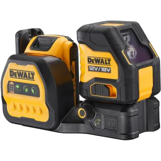 DEWALT Akku-Kreuzlinienlaser grün 18V + Akku + Schnellladegerät - DCE088D1G18-QW
