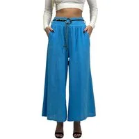 Mississhop Stoffhose Culotte Hose Damen Baumwollhose 100 % Baumwolle Hose Sommerhose M.375