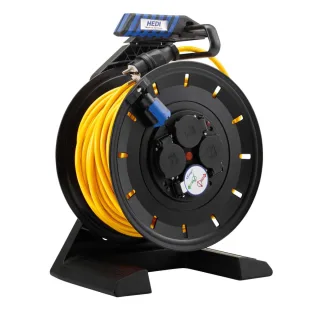 HEDI Vollkunststoff-Kabeltrommel Generation 7 Champion Ø 290 mm gelb, 40m - K740Q2TF520