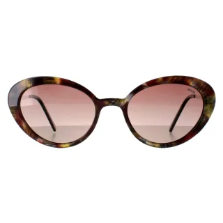 INVU Oval Womens Cloud Brown Sage Tortoise Brown Polarized B2108