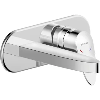 Bravat Palma Waschtisch-Wandarmatur 3516462 Fertigset, chrom