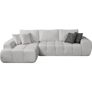 Habitat Garten Ecksofa, Grau, Textil, 284x188 cm, Wohnzimmer, Sofas & Couches, Wohnlandschaften, Ecksofas