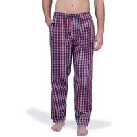 Moonline Schlafhose Herren Webhose Freizeithose Loungewear aus 100% Baumwolle