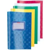 Herlitz Schulheft 5 Herlitz Heftumschläge / Hefthüllen DIN A5 / Baststruktur / 5 Farben