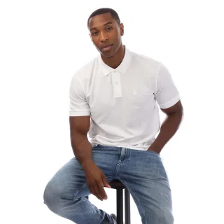 Boss - Poloshirt für Herren, Baumwolle (Weiß)