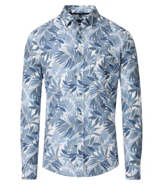 CASAMODA - Leinenhemd blau - Gr. - XXL