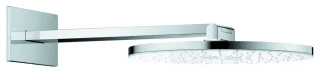 GROHE Kopfbrause-Set Rainshower Aqua 107056, 2 Strahl Brausearm moon white/chrom, 107056LS00 107056LS00