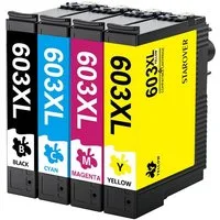 STAROVER 3/4/8er 603XL Kompatibel für EPSON 603 Druckerpatronen Multipack Tintenpatrone (XP-4105 XP-4150 XP-4155 XP3105 XP-3150, WF-2810 WF-2830 XP-2100 XP-2105 XP-2150 XP-2155 XP-3100)