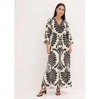 bonprix Maxikleid (1-tlg) für Frühling und Sommer, aus Viskose, Oversize Passform, mit Druck