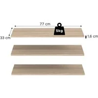Home affaire Einlegeboden 3er Set, Breite 77cm (3 St), in verschiedenen Farben erhältlich, Fachböden, Böden, E-Böden,Bodenset