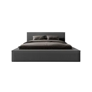 Fedve Polsterbett, Graphit, Textil, 200x200 cm, Schlafzimmer, Betten, Polsterbetten