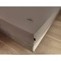 Sansibar Sylt Spannbettlaken Spannbettlaken "Sansibar Jersey Bettlaken“ Premium Qualität, Gummizug: rundum, mit hochwertigem Sansibar Logo-Druck, Fähnchen am Steg, Rundumgummizug
