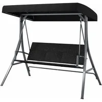 COSTWAY Hollywoodschaukel, 3-Sitzer, Gartenschaukel mit Ständer, 450 kg