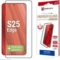 Displex Displayschutzglas Premium Glass Screen Protector (Full Cover) für Samsung Galaxy S25 Edge, Displayschutzfolie, Schutzfolie, Bildschirmschutz, kratz- & stoßfest