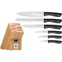 WMF Messerblock Profi Select (7tlg), Klingen aus rostfreiem Spezialklingenstahl, Block aus Bambus