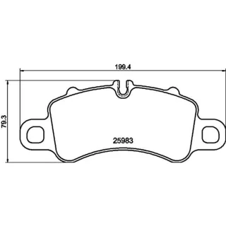 Hella Bremsbel?ge vorne Porsche 911 992