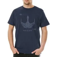 Urban Backwoods Print-Shirt Prey Bluebrint Herren T-Shirt Raumschiff Star Spaceship Sci-Fi Bauplan (1-tlg) Trek Bird Klingon Enterprise
