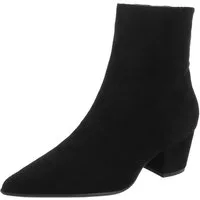 Ital-Design Damen Stiefelette mit Blockabsatz, spitz zulaufend Westernstiefelette (91742484) Blockabsatz Stiefeletten in Schwarz