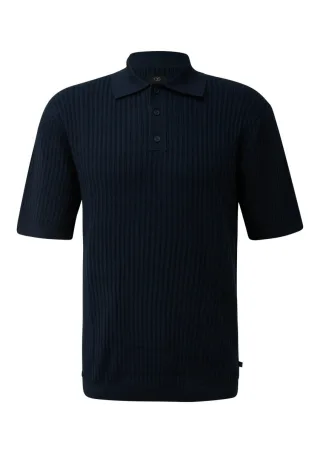 Q/S designed by - Polo-Shirt blau - Gr. - XL