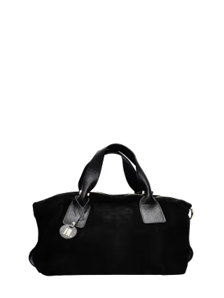 Anna Luchini Schwarz Rindsledertasche